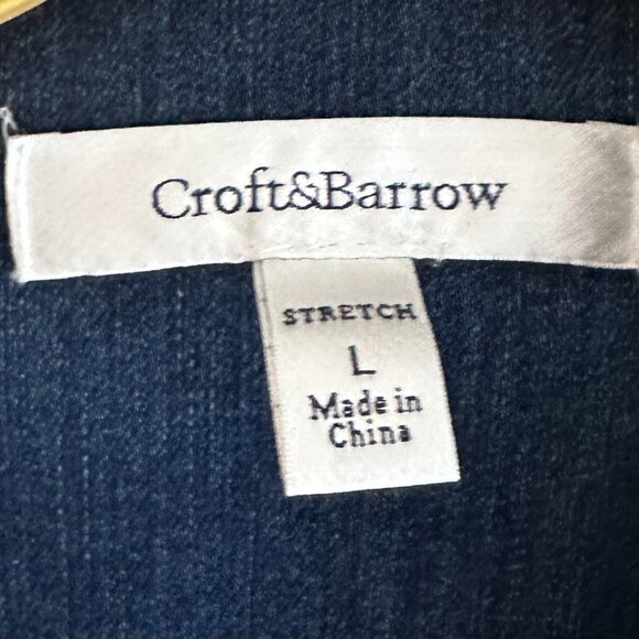 Croft & Barrow Stretch Denim Button-up Jacket Women's L - Picture 3 of 6